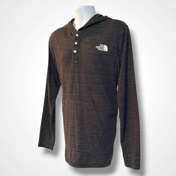 The North Face Men’s Hoodie Lightweight Henley Pullover Gray Size L - Picture 5 of 14